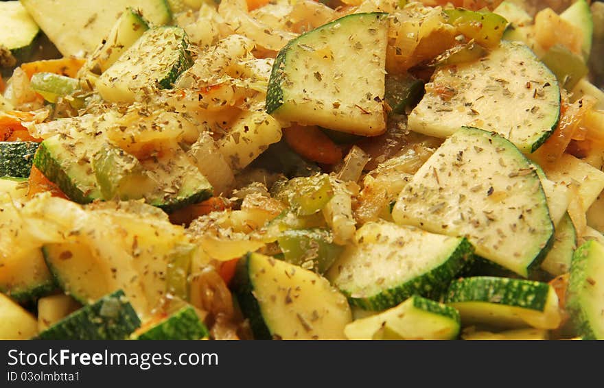 Roasted vegetables with spices