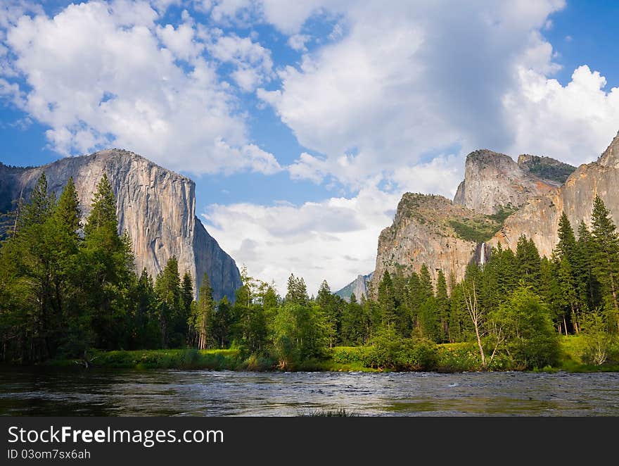 Merced River in Yosemite National Park. Merced River in Yosemite National Park