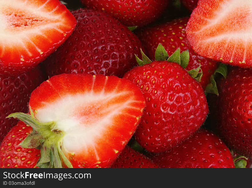 Fresh strawberries nourishing and healthy food. Fresh strawberries nourishing and healthy food