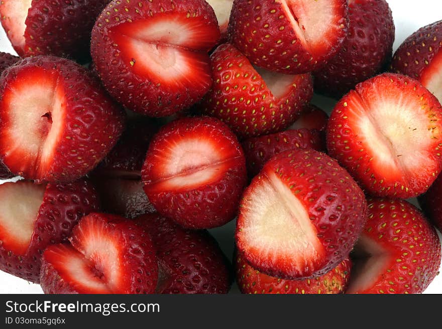 Fresh strawberries nourishing and healthy food. Fresh strawberries nourishing and healthy food