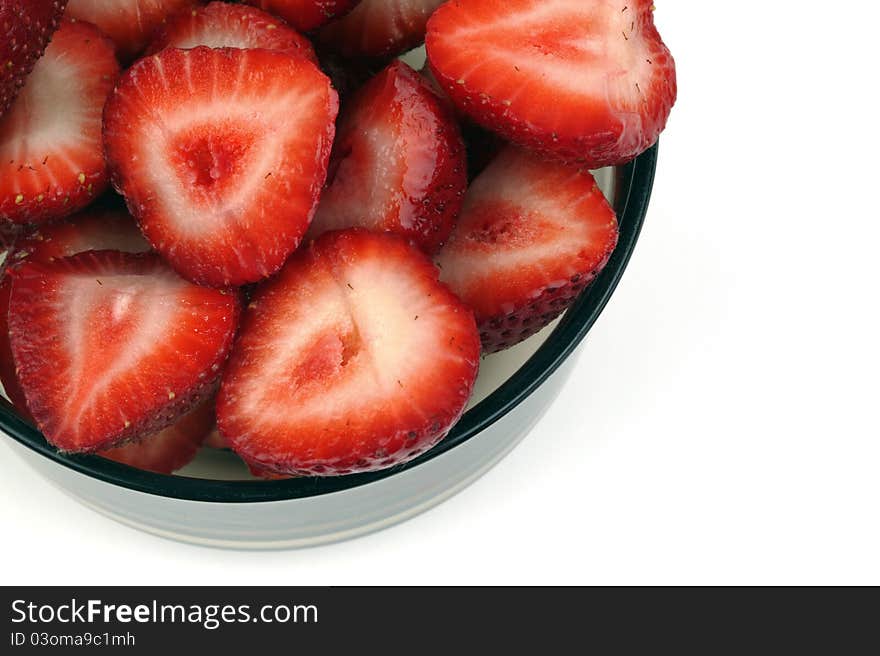 Fresh strawberries nourishing and healthy food. Fresh strawberries nourishing and healthy food