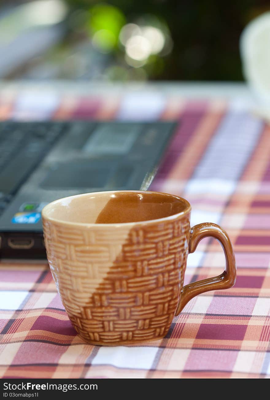 Coffee cup on a table