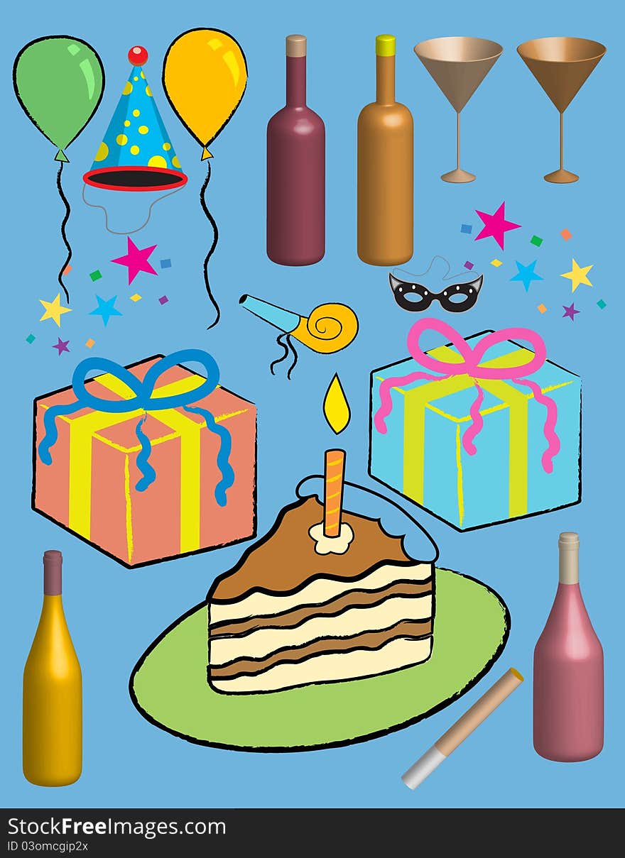 Party Time! Vector Images