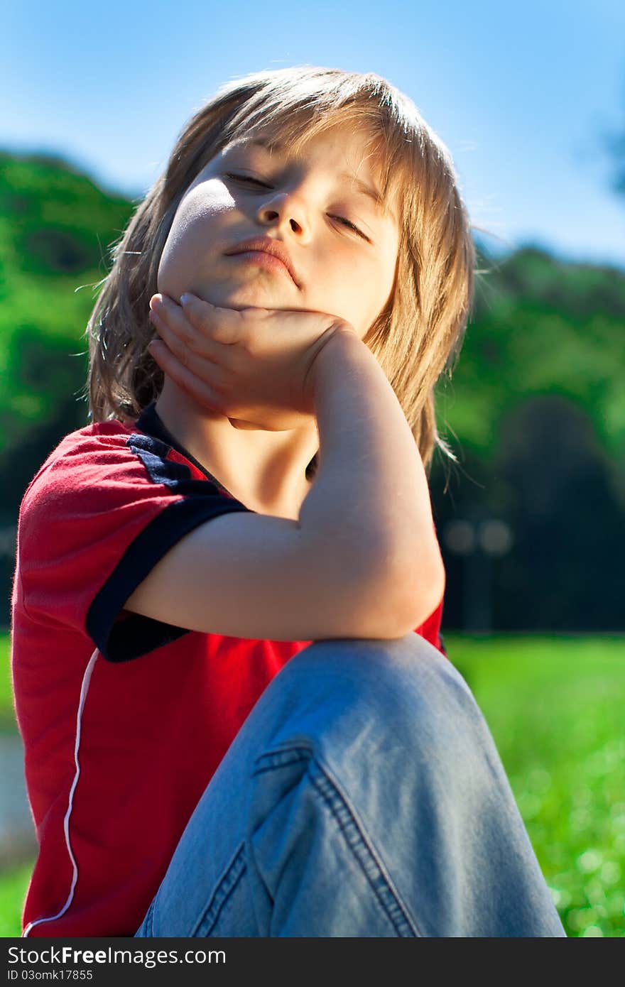 The boy at the park