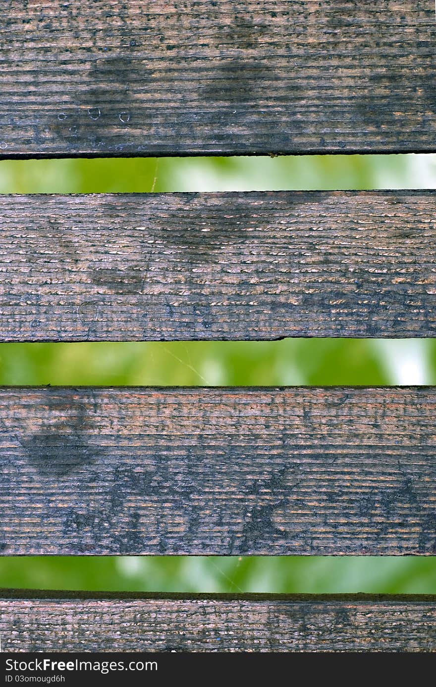 Floor in the bow of the medieval cog, water visible between the boards. Floor in the bow of the medieval cog, water visible between the boards