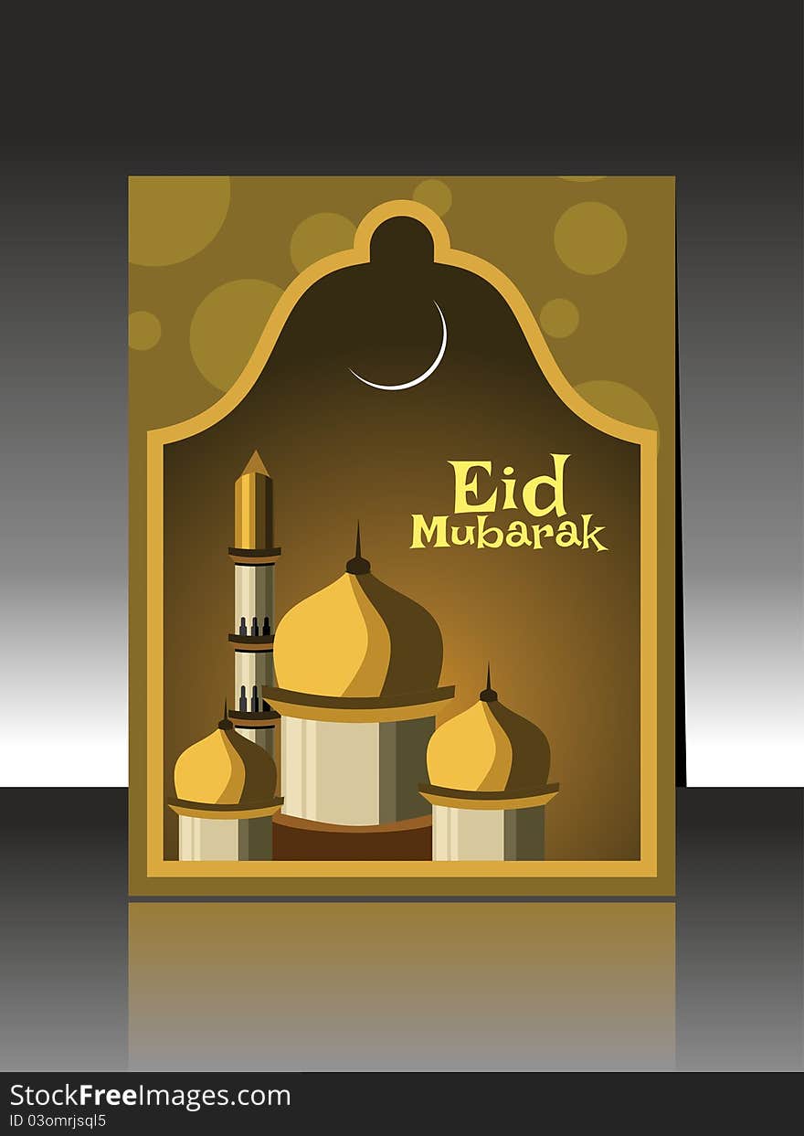 Illustration For Eid Mubarak Celebration