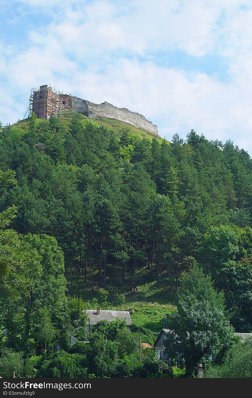 The Ruins of the castle. Mountain Bona Kremenec