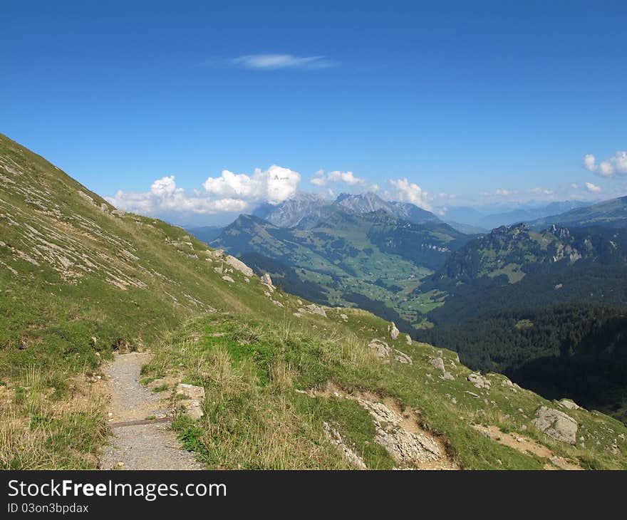 Footway in the mountains