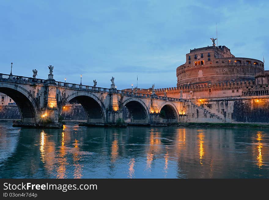 The Citadel towered above the river Tiber. The Citadel towered above the river Tiber