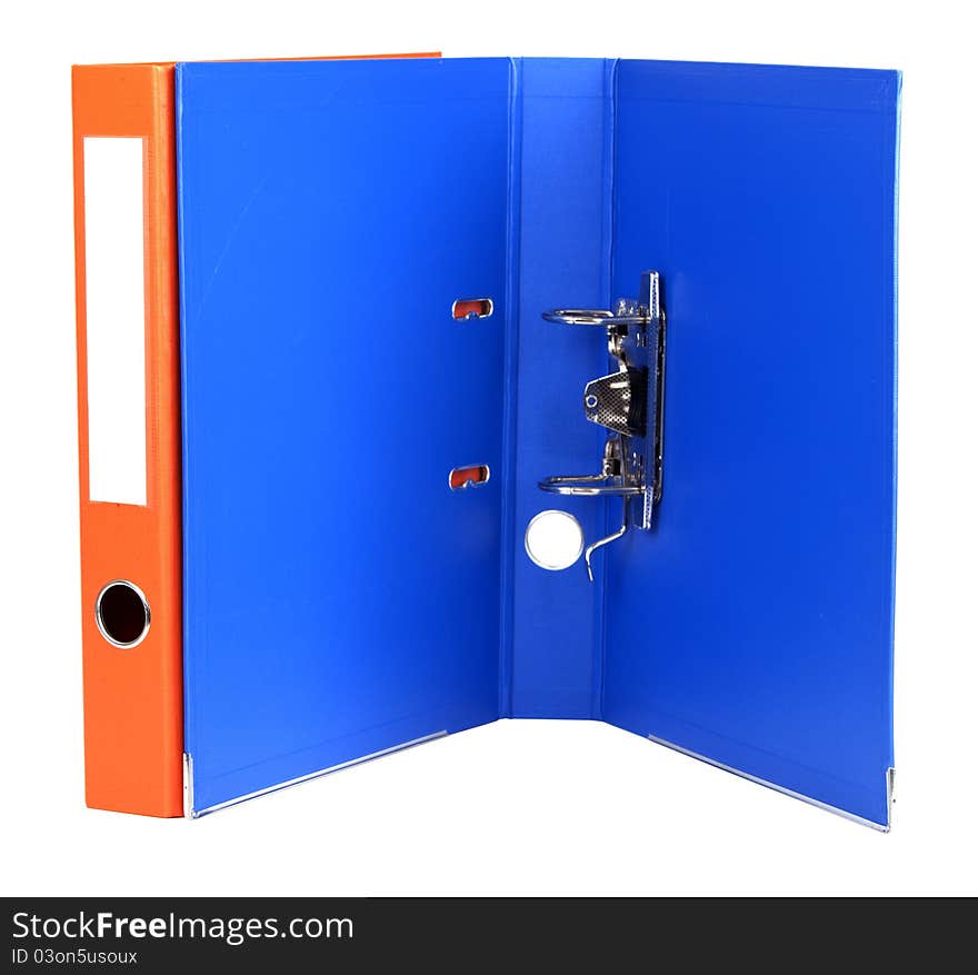 Folder to store files isolated on white background.