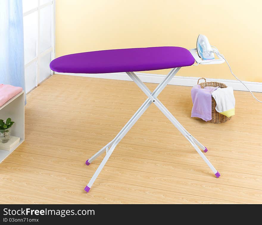 Violet ironing stand