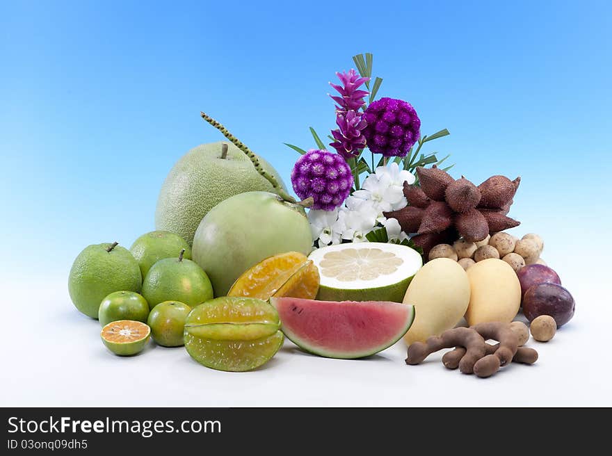 Healthy Thai tropical fruits