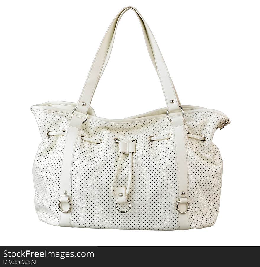 Beautiful white lady handbag