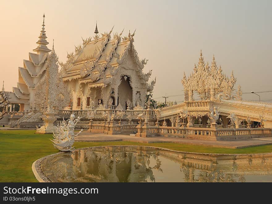 Delicate white temple