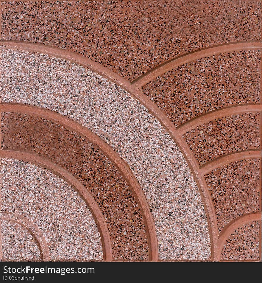 Floor tile with texture in brown color