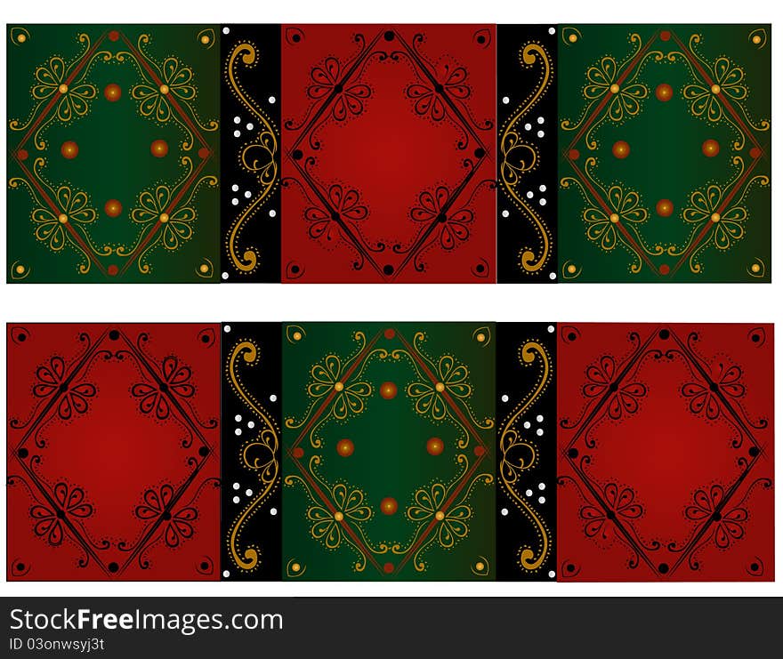 Abstract red and green pattern. Abstract red and green pattern