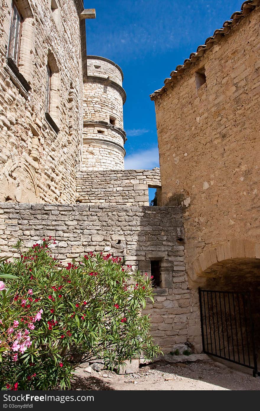 Barroux is an historic castle in the south of France. Barroux is an historic castle in the south of France