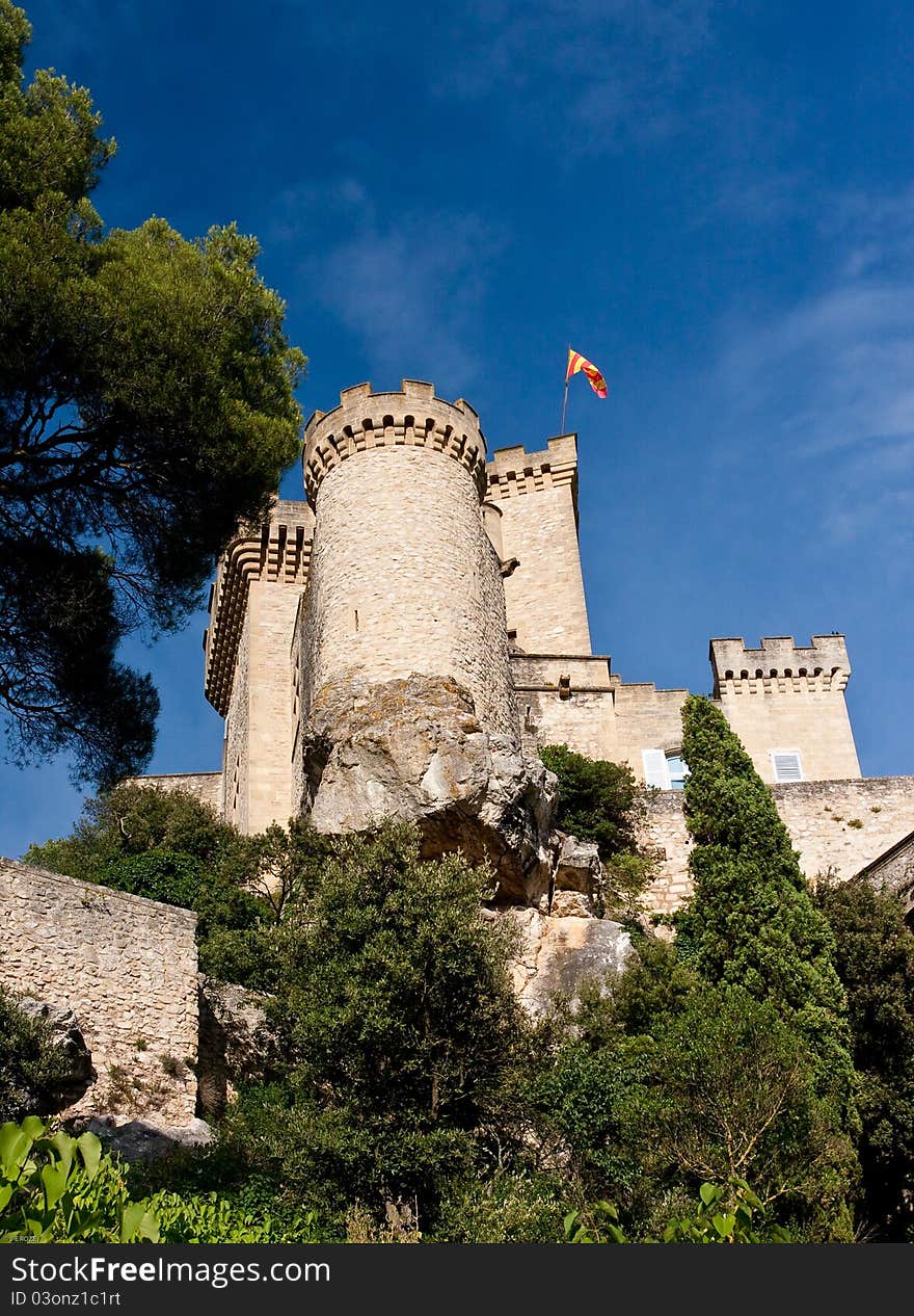 Barben is an historic castle in the south of France. Barben is an historic castle in the south of France