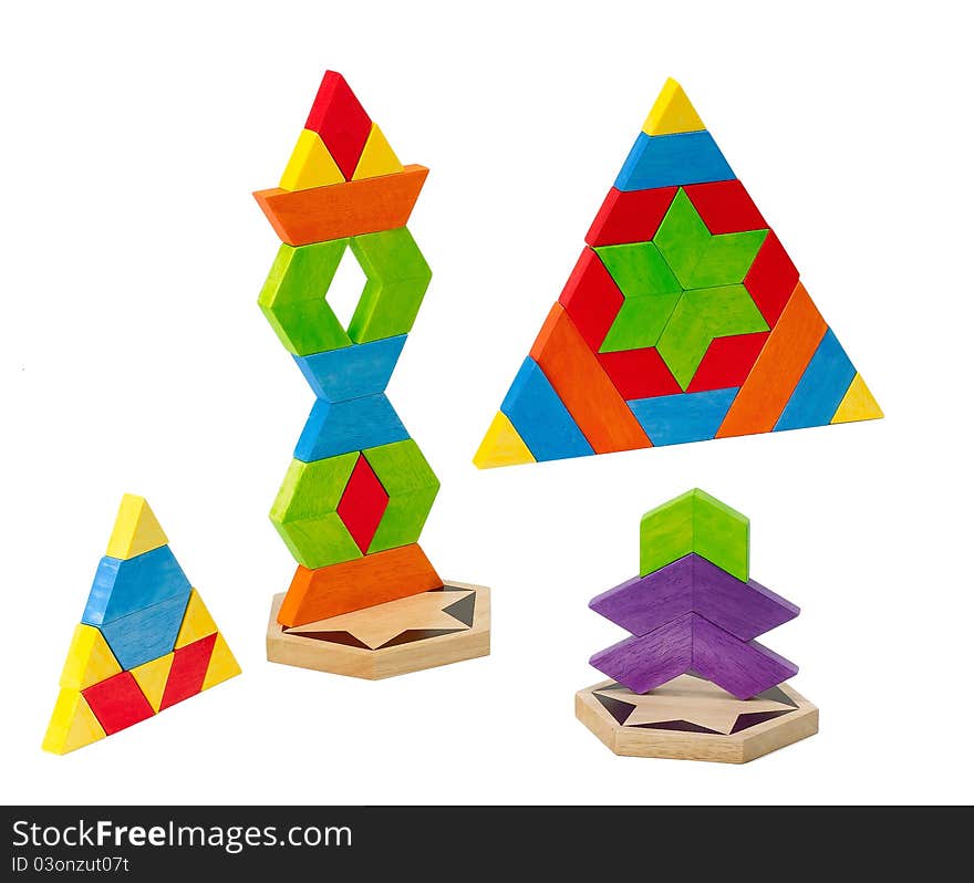 Colorful toy bricks for kids