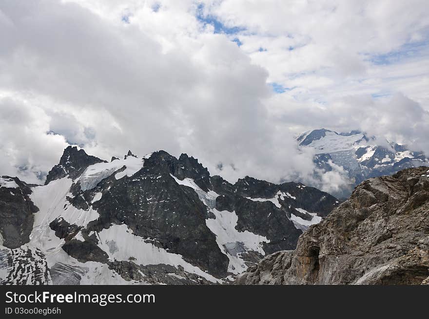 Among Clouds in Alps