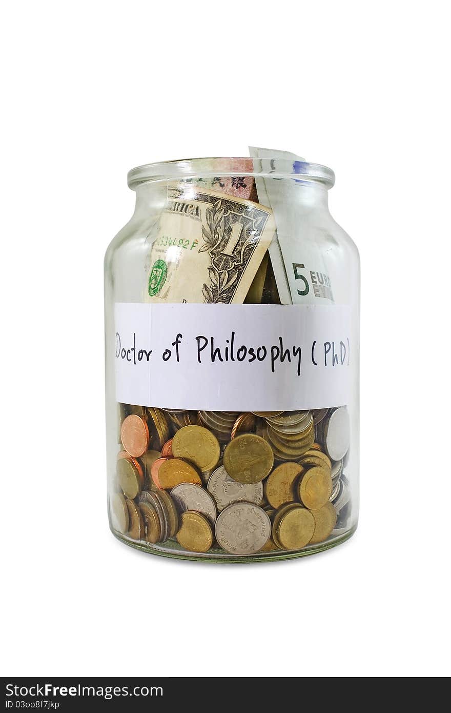 Saving Money Concept For PhD