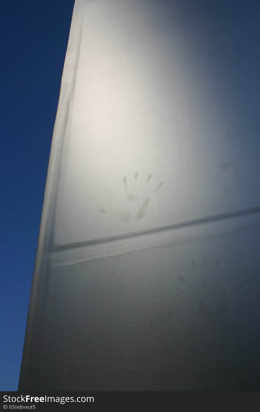 Handprints on the United States Air Force Memorial. Handprints on the United States Air Force Memorial