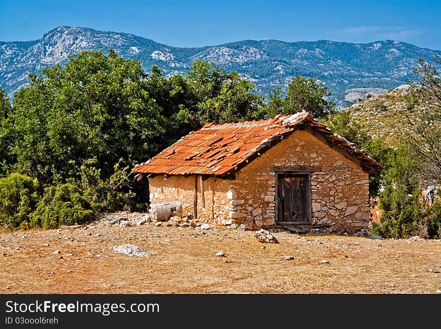 Old house in the Turkish village. Old house in the Turkish village.