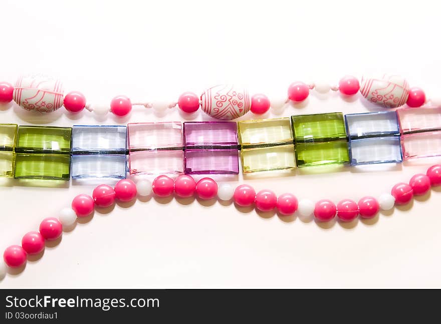 Close-up beautiful string of beads, necklace to background. Close-up beautiful string of beads, necklace to background