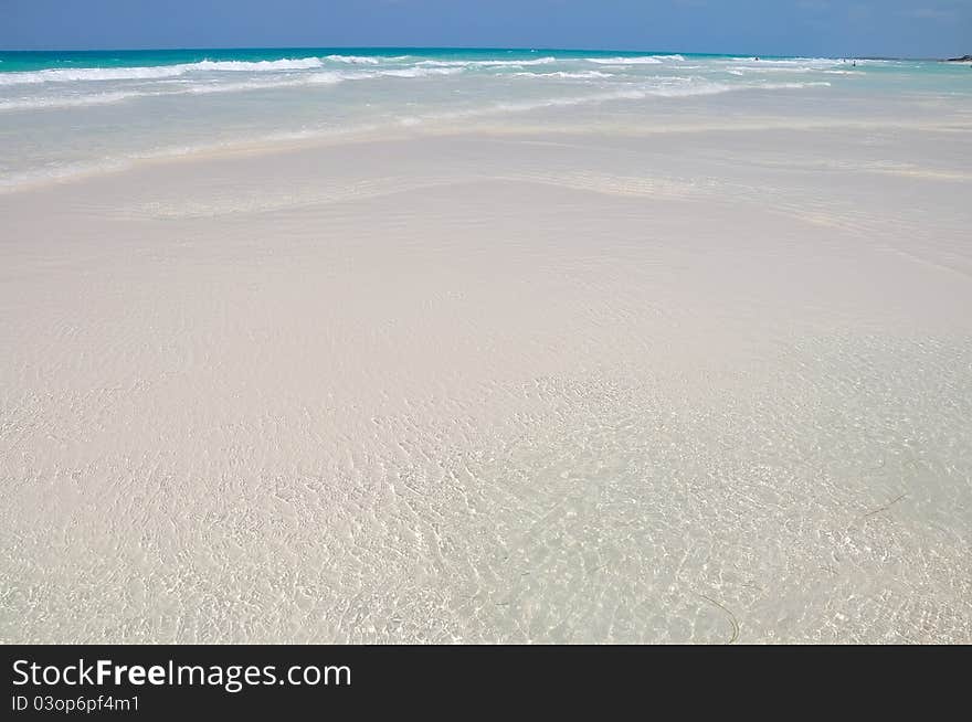 Sand tropical beach in Cuba, Santa Clara. Sand tropical beach in Cuba, Santa Clara.