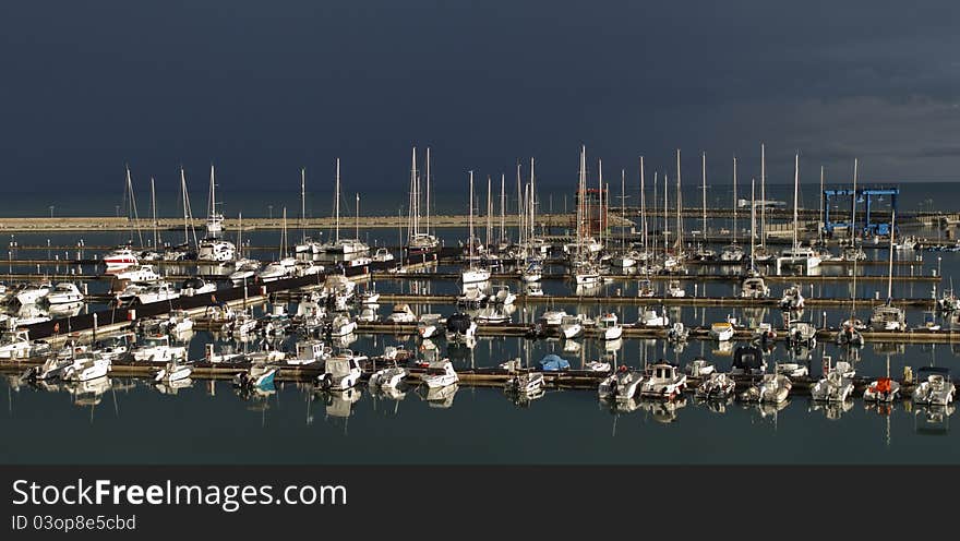 Italy, Siciliy, Mediterranean sea, luxury yachts