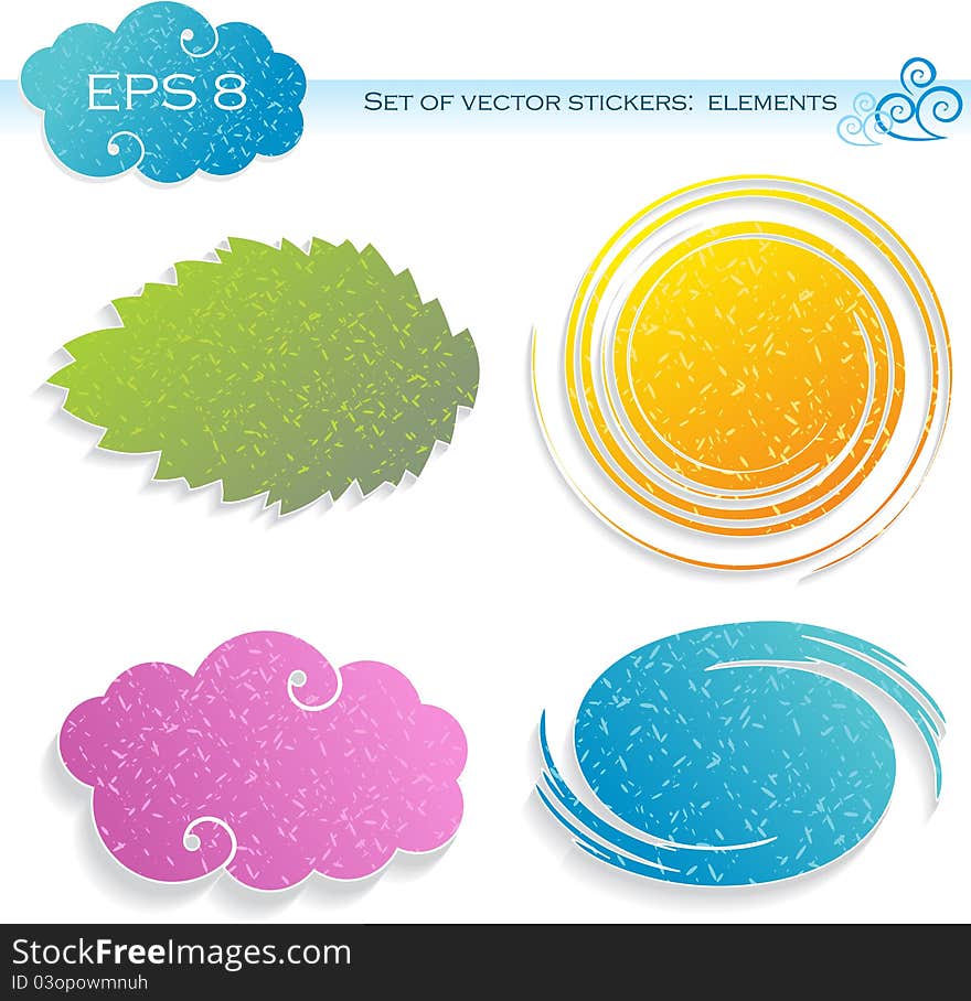 Four elements (stickers)