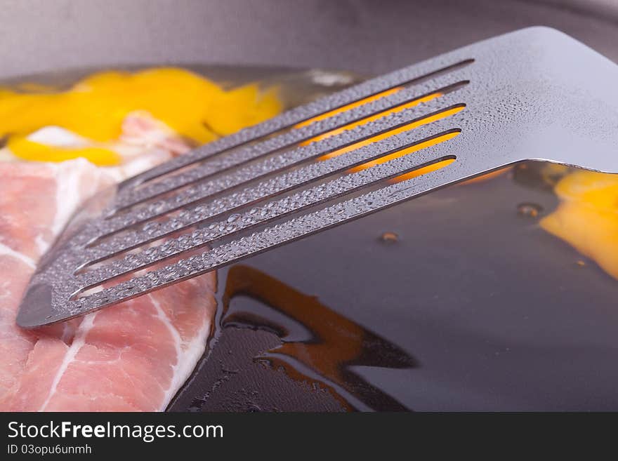 Preparing breakfast