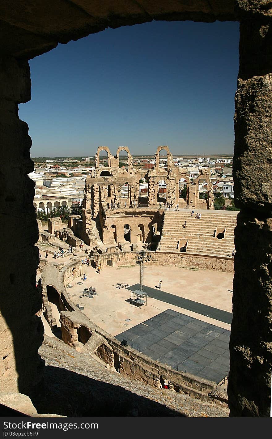 The biggest coloseum in Africa - El Jem. The biggest coloseum in Africa - El Jem