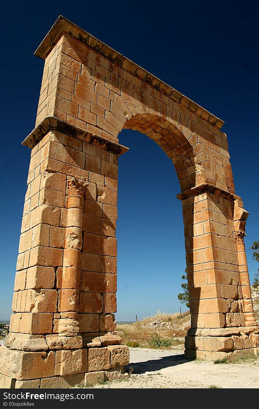 One of the triumphal arch in Tunisia