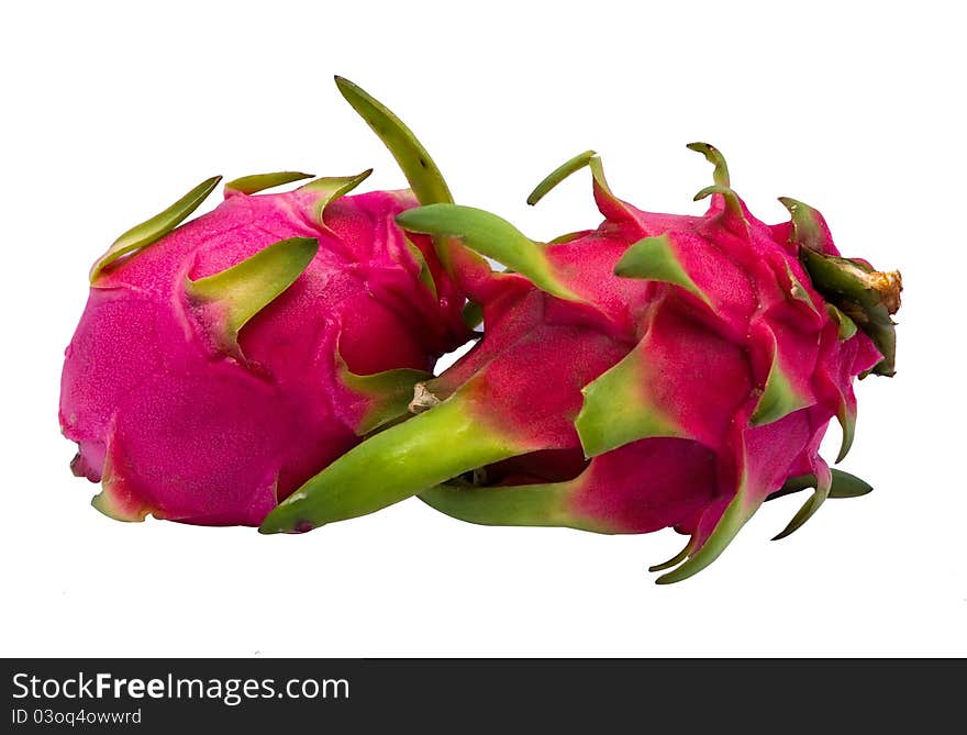 Dragon Fruit isolated on white background