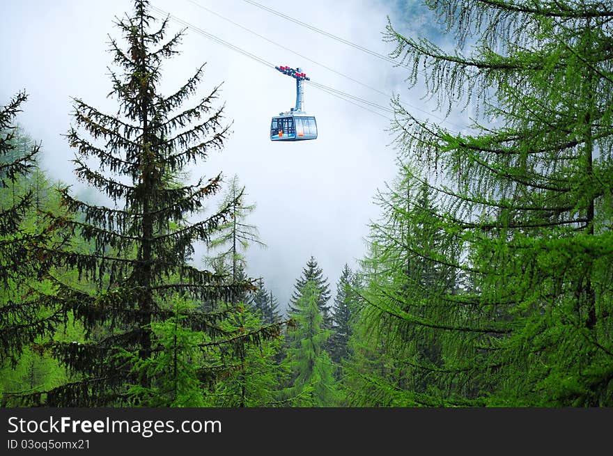 Cable car, Hallstatt, Austria