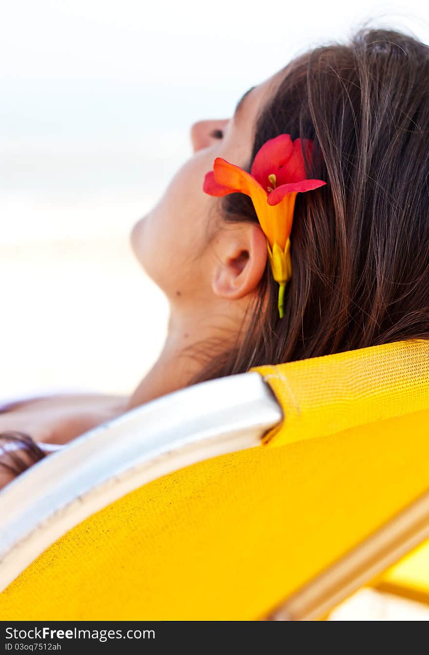 Relaxing At The Beach