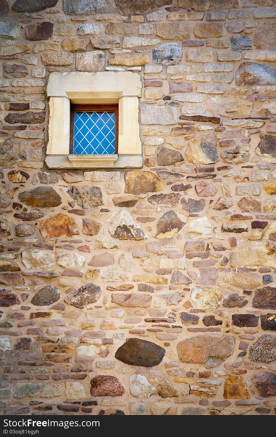 Background of small window in the tower. Background of small window in the tower