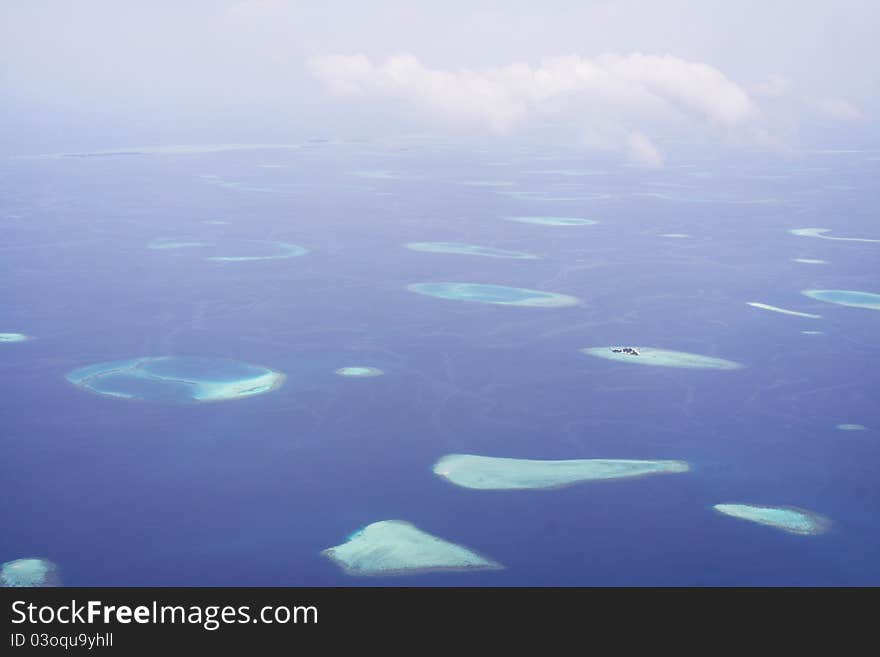 Maldive Islands - view from the air