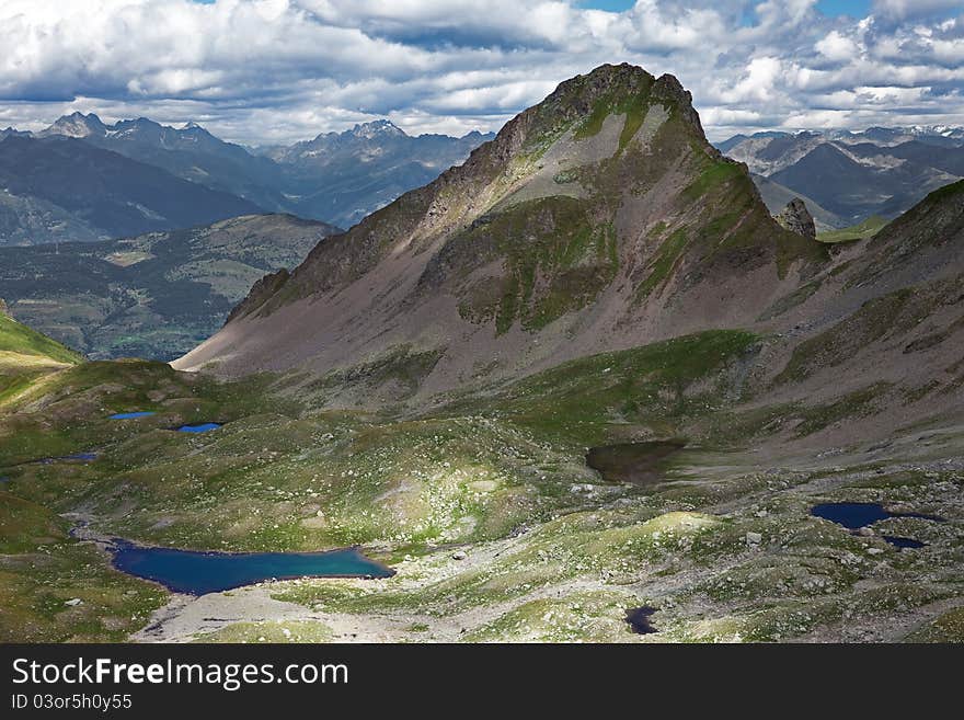 Lakes’ valley. A small alpin valley with wonderful lakes over 2000 meters on the sea-level. Lakes’ valley. A small alpin valley with wonderful lakes over 2000 meters on the sea-level