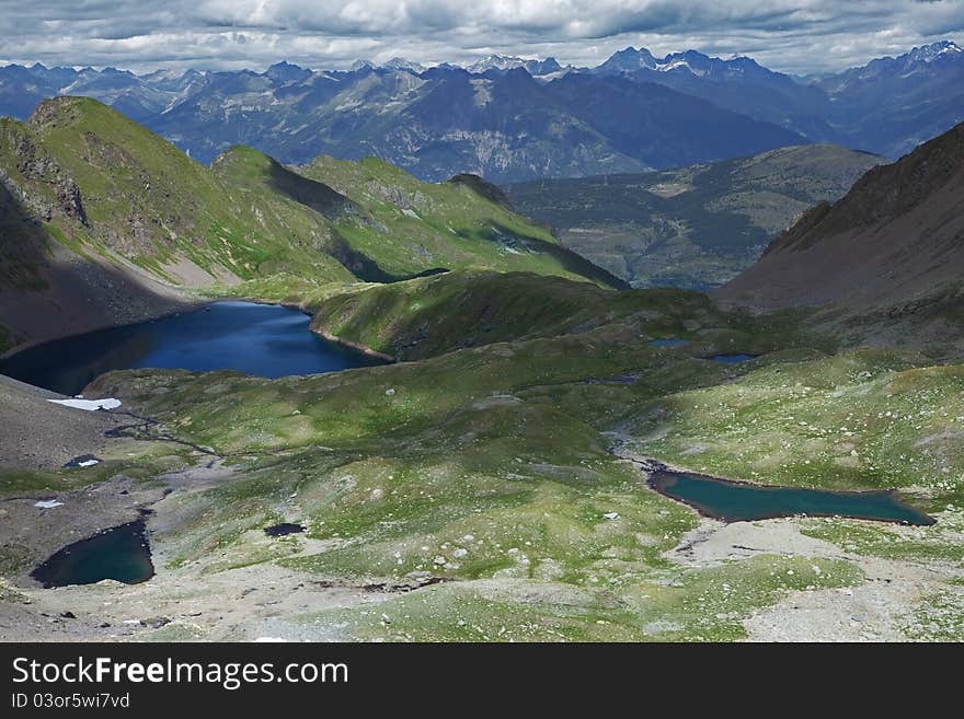 Lakes’ valley. A small alpin valley with wonderful lakes over 2000 meters on the sea-level. Lakes’ valley. A small alpin valley with wonderful lakes over 2000 meters on the sea-level