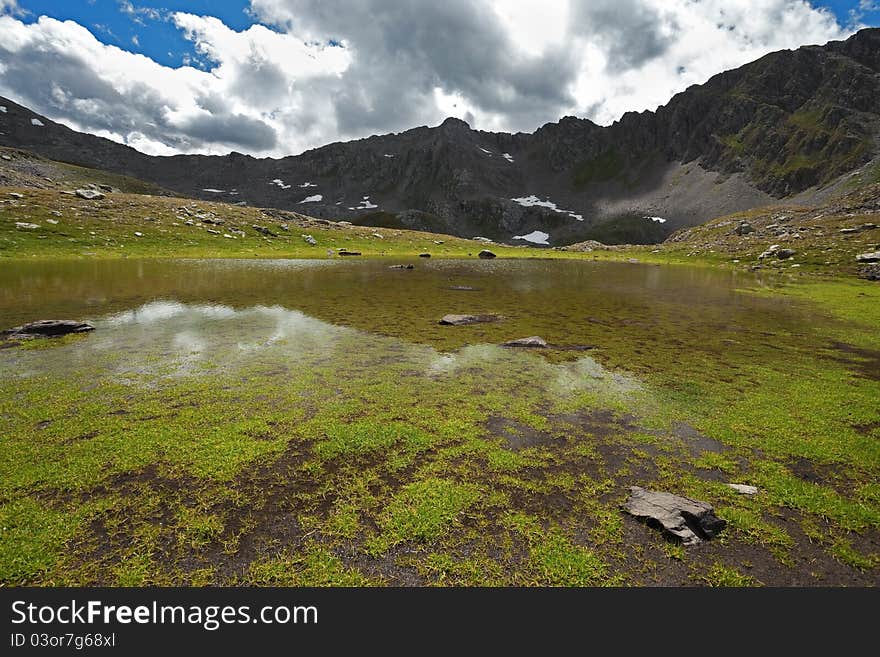 High altitude lake