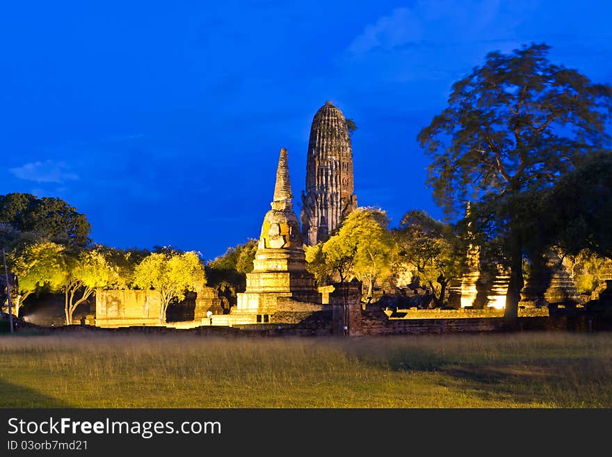 Ruin temple in Ayutthaya