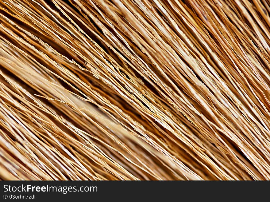 Close up detail of a broom texture