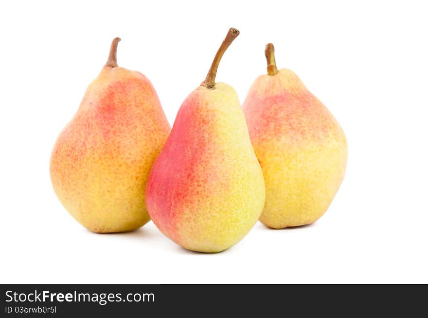 Pear on a white background