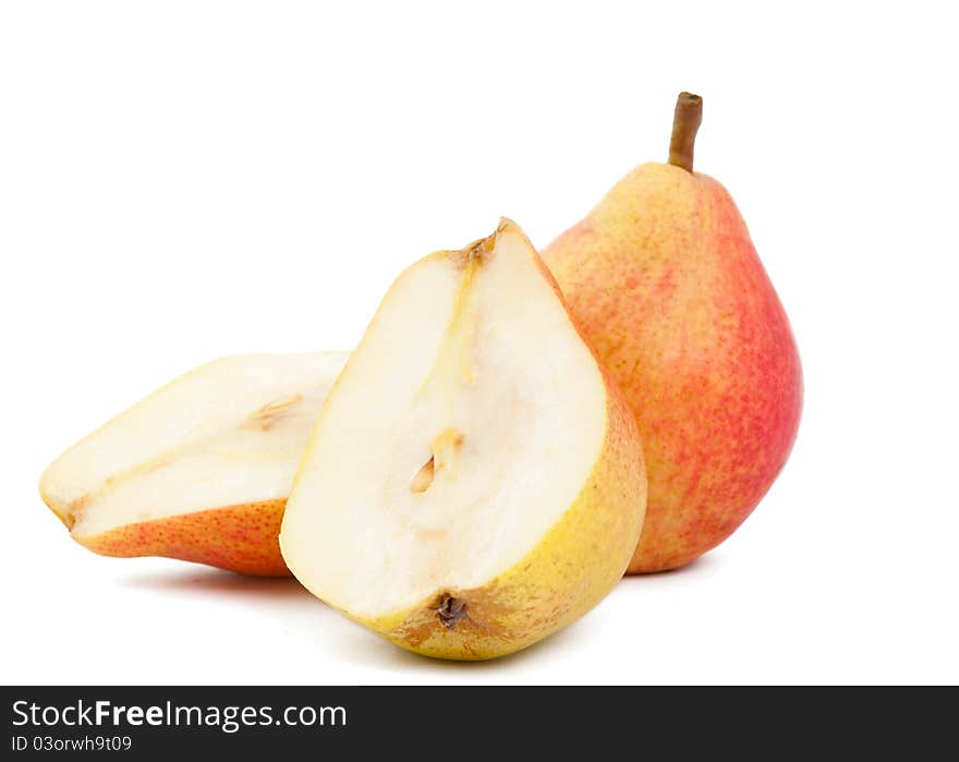 Pear on a white background