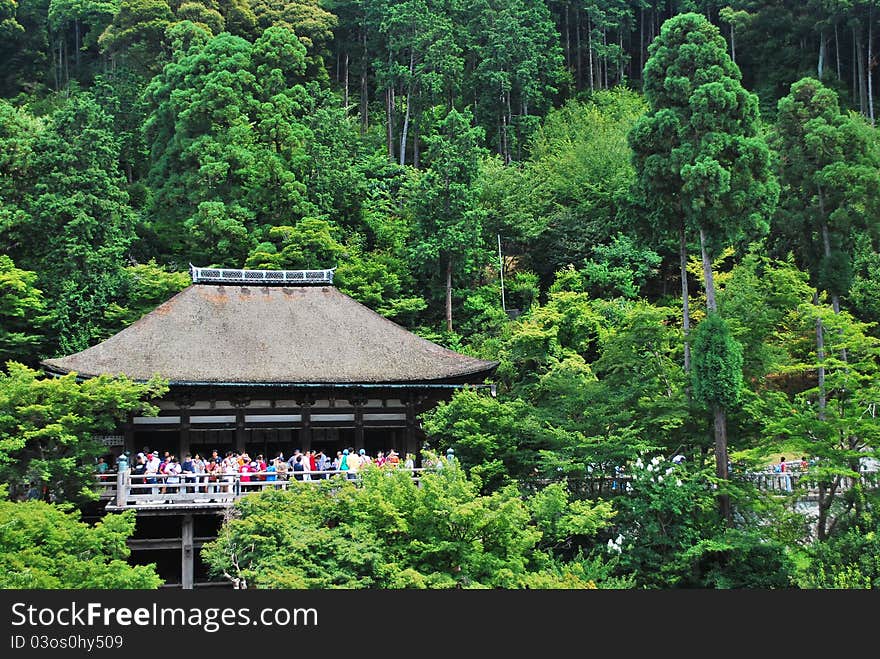 JAPAN - AUGUST 14: Special admission to the famous Kiyomizu Temple taken on Aug 14, 2008 in Kyoto, Japan. The temple is part of the Historic Monuments of Ancient Kyoto UNESCO World Heritage site.