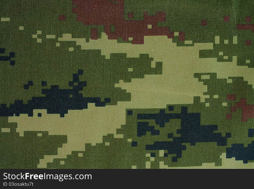 Large seamless image of cloth printed with military camouflage pattern. Large seamless image of cloth printed with military camouflage pattern