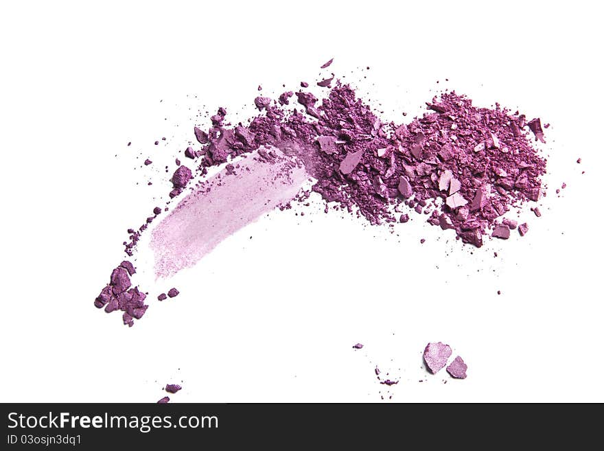 Cosmetics, Eyeshadows isolated on a white background