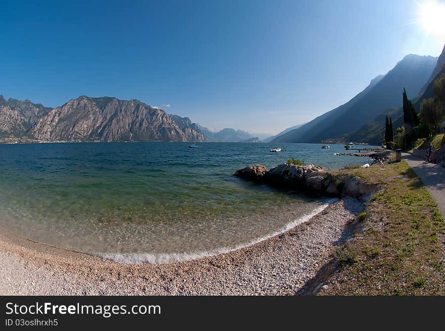 Italian mountain lake